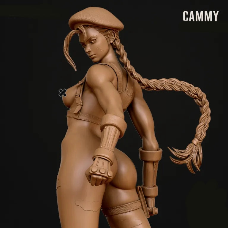 Cammy NSFW Sculpture (75mm - 300mm) Unpainted / Unassembled / 3D Printed