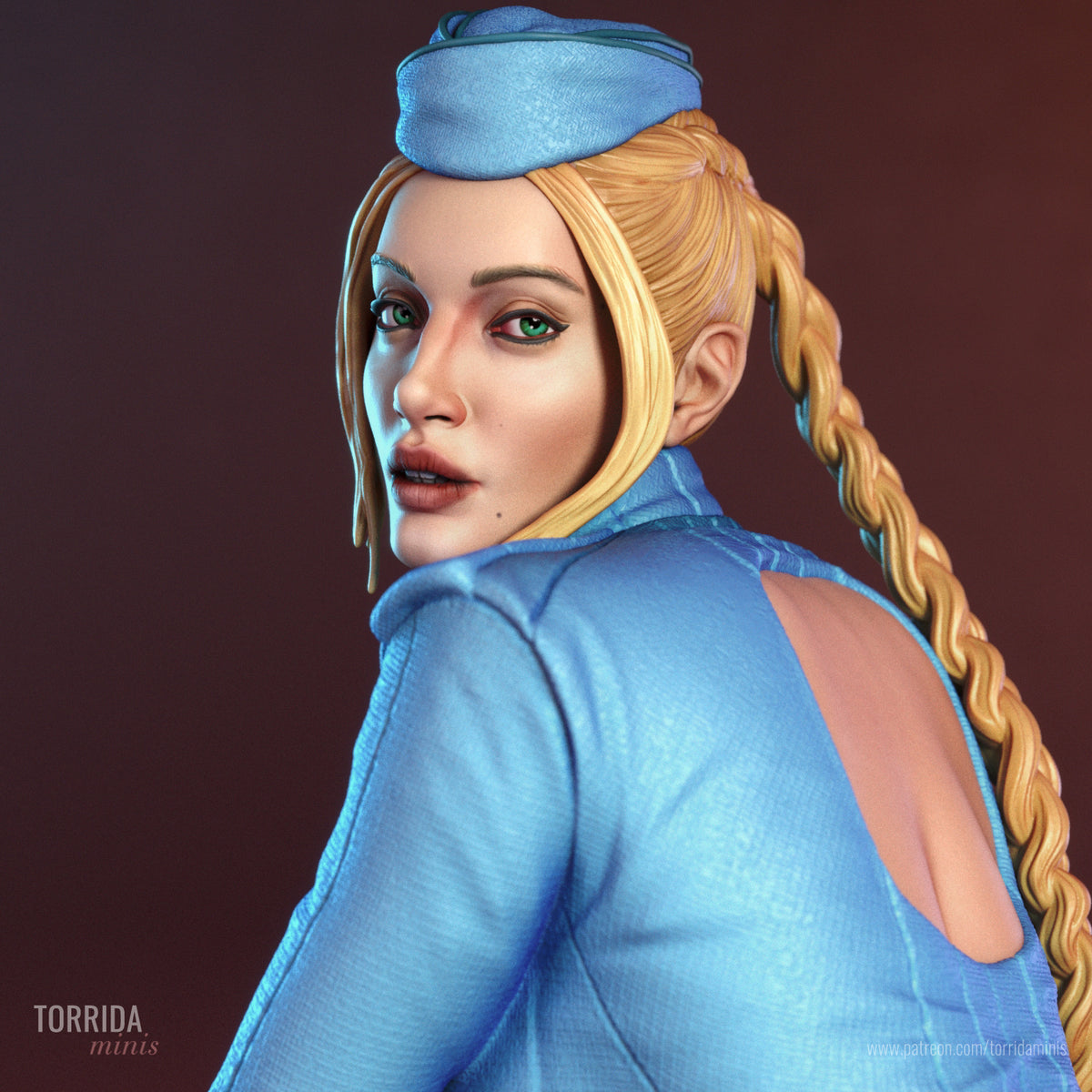 Cammy White Sculpture (75mm to 500mm) - Unassembled/Unpainted/3D Print