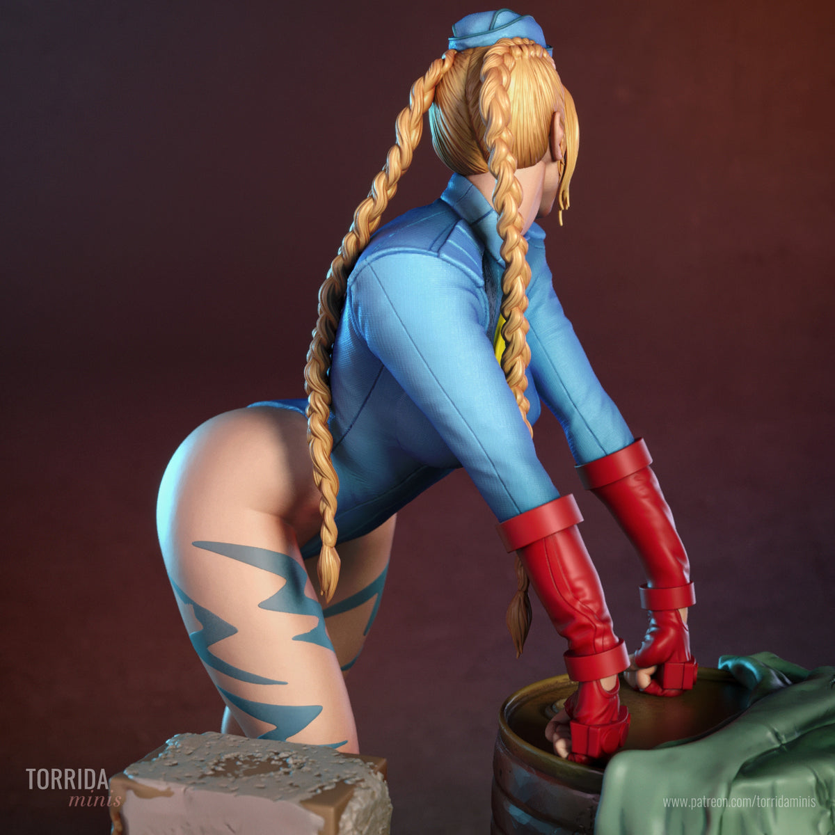 Cammy White Sculpture (75mm to 500mm) - Unassembled/Unpainted/3D Print