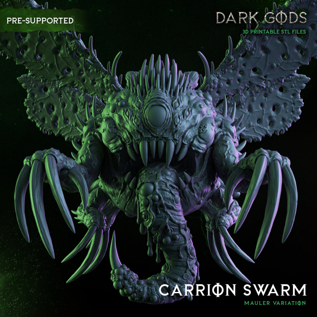 Carrion Swarm- Demon - by Dark Gods- Tabletop RPG Miniature - Roleplaying 3D Printed Fantasy Mini