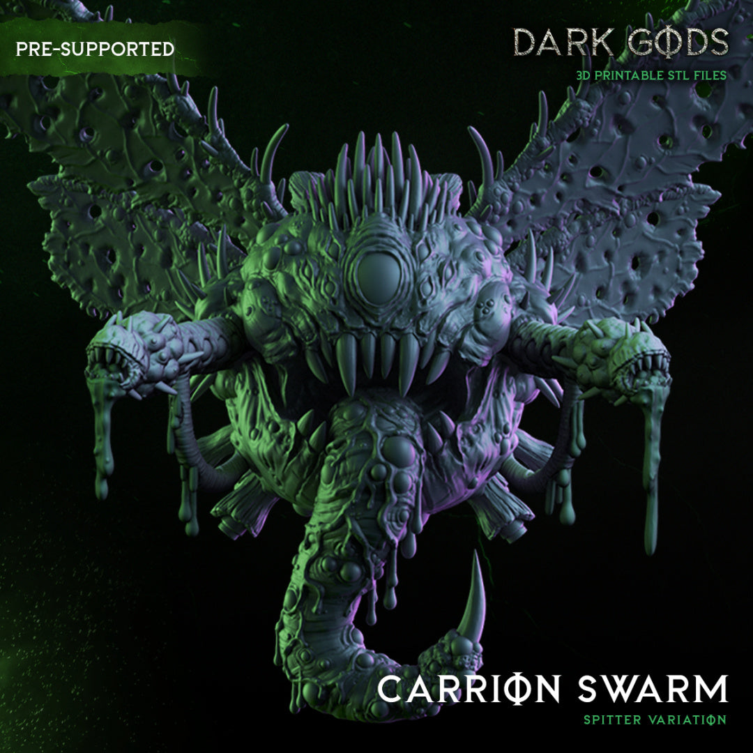 Carrion Swarm- Demon - by Dark Gods- Tabletop RPG Miniature - Roleplaying 3D Printed Fantasy Mini