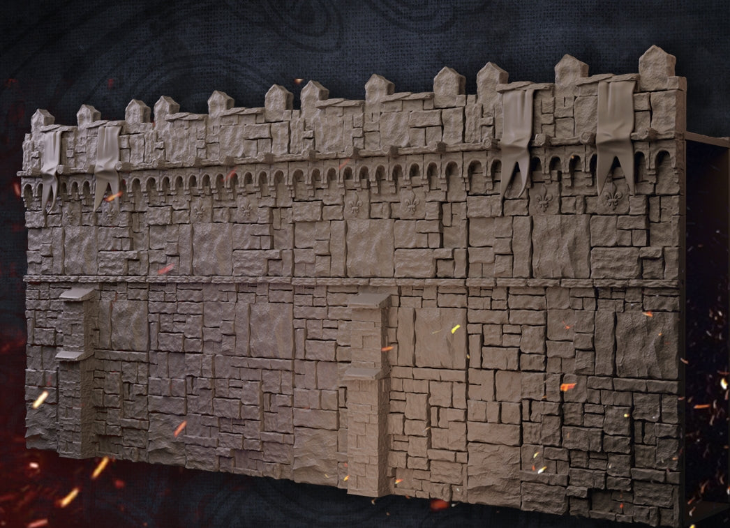 Castle Gates - Dungeons and Dragons/The Lord of the Rings- by Dungeon Forge - Tabletop RPG Miniature - Roleplaying 3D Printed Fantasy Mini