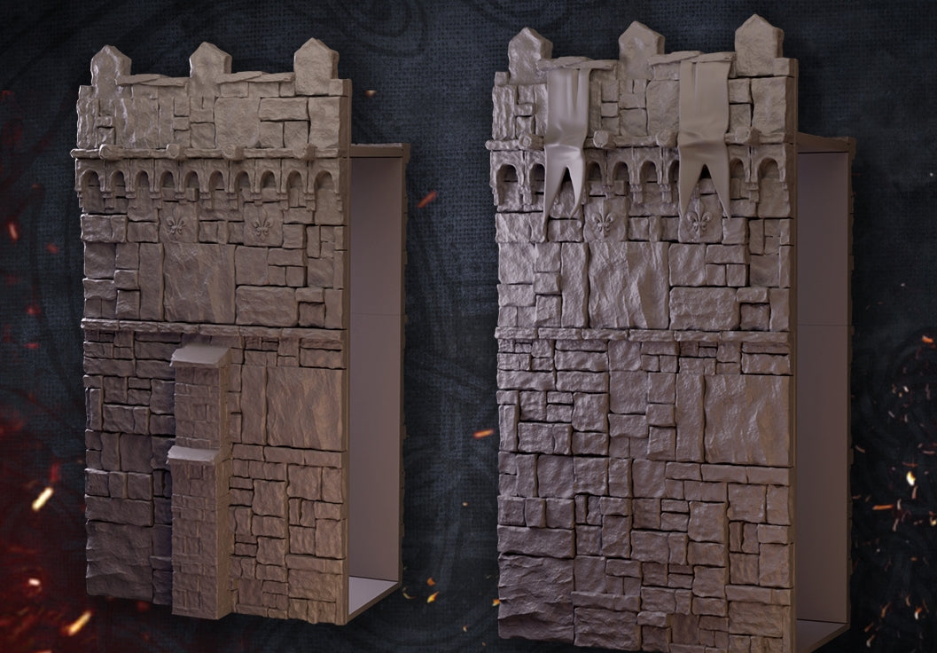 Castle Gates - Dungeons and Dragons/The Lord of the Rings- by Dungeon Forge - Tabletop RPG Miniature - Roleplaying 3D Printed Fantasy Mini