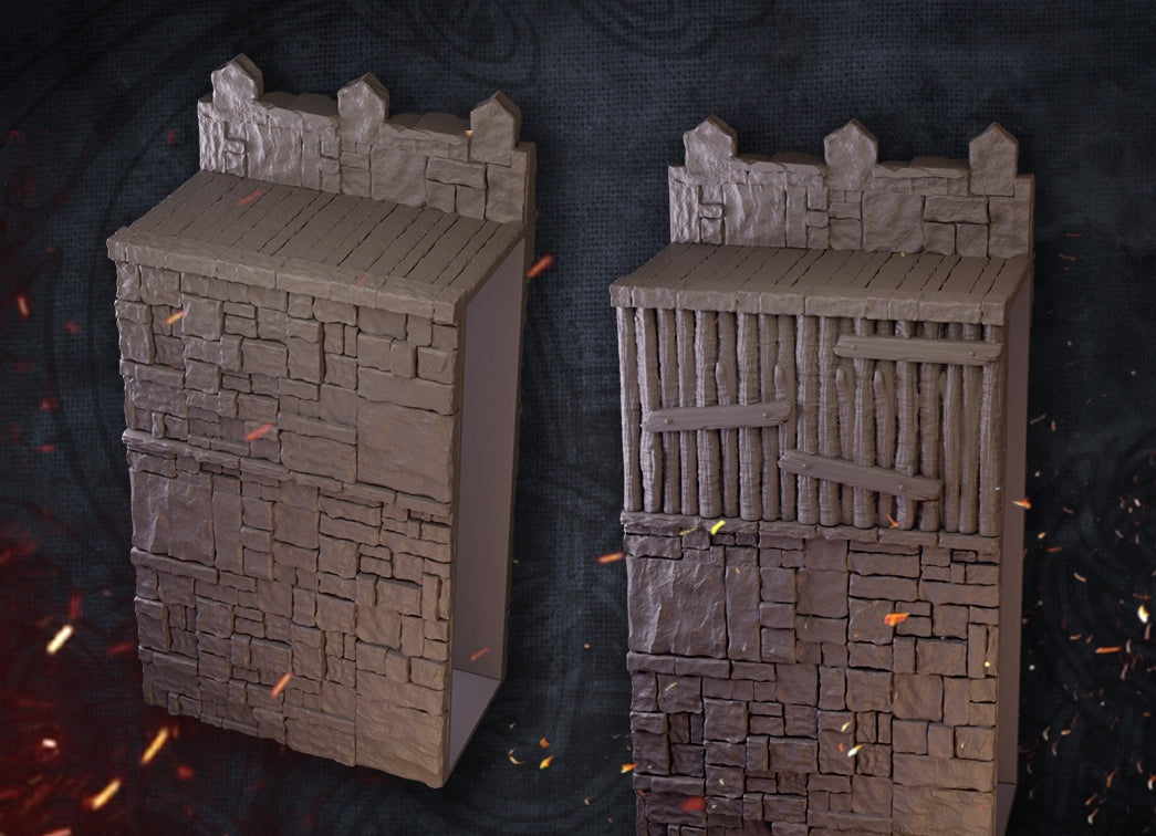 Castle Gates - Dungeons and Dragons/The Lord of the Rings- by Dungeon Forge - Tabletop RPG Miniature - Roleplaying 3D Printed Fantasy Mini