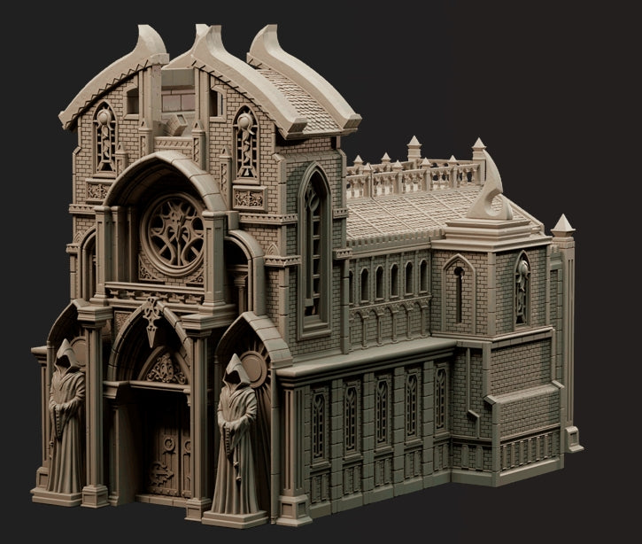 Cathedral - Terrain - Dungeons and Dragons - Ravenloft - Mordheim - by Dungeons and Dragons - Tabletop RPG Miniature - Roleplaying 3D Printed Fantasy Mini