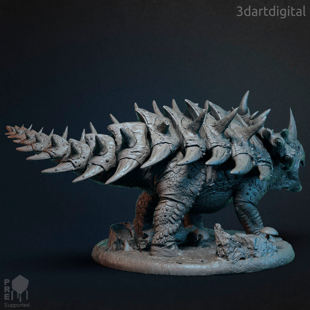 Ceros - Dinosaur - by 3dartDigital - Tabletop RPG Miniature - Roleplaying 3D Printed Fantasy Mini