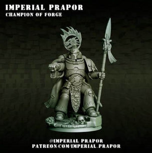 Champion of Forge - by Imperial Prapor- Tabletop RPG Miniature - Roleplaying 3D Printed Fantasy Mini