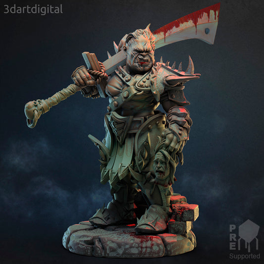 Orc Hero - Champion of Suchtin - by 3DartDigital- Tabletop RPG Miniature - Roleplaying 3D Printed Fantasy Mini