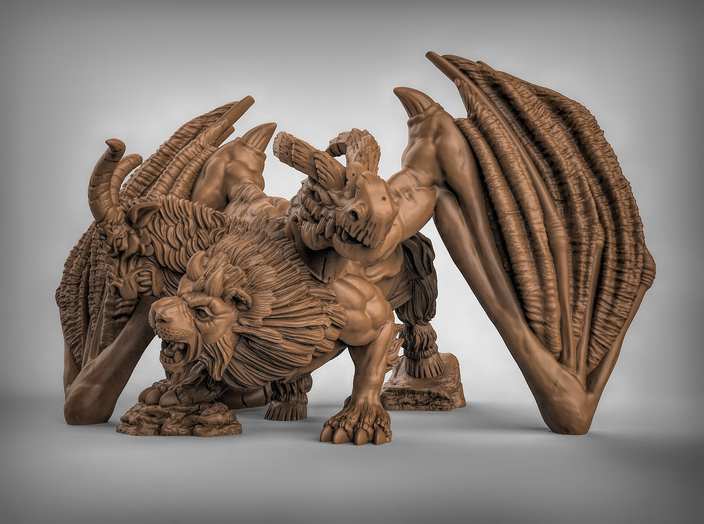 Chimera - Legendary Creature - by Duncan Shadows - Tabletop RPG Miniature - Roleplaying 3D Printed Fantasy Mini