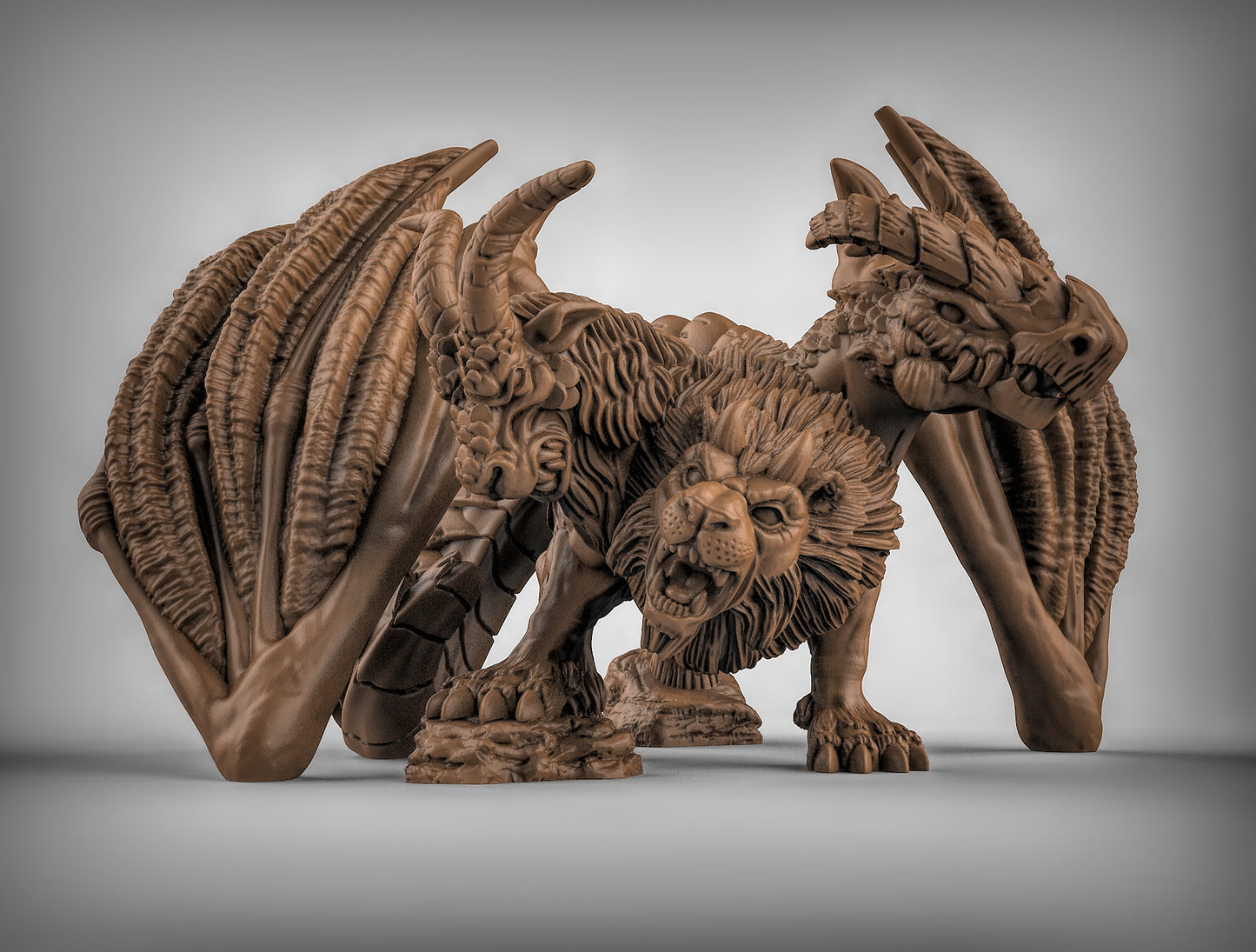 Chimera - Legendary Creature - by Duncan Shadows - Tabletop RPG Miniature - Roleplaying 3D Printed Fantasy Mini