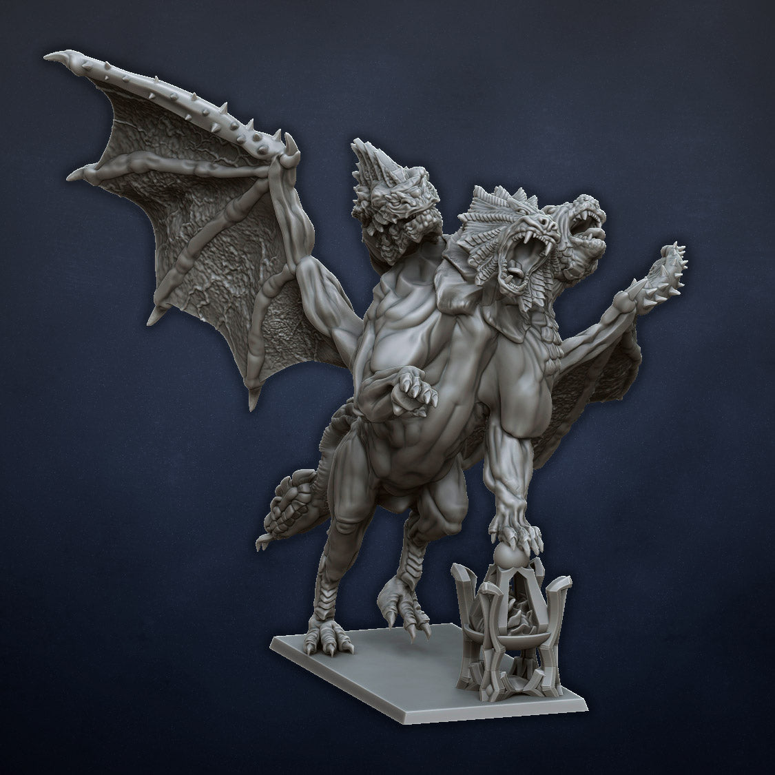 Chimera with Wings - by Dragon Lake Miniatures - Tabletop RPG Miniature - Roleplaying 3D Printed Fantasy Mini