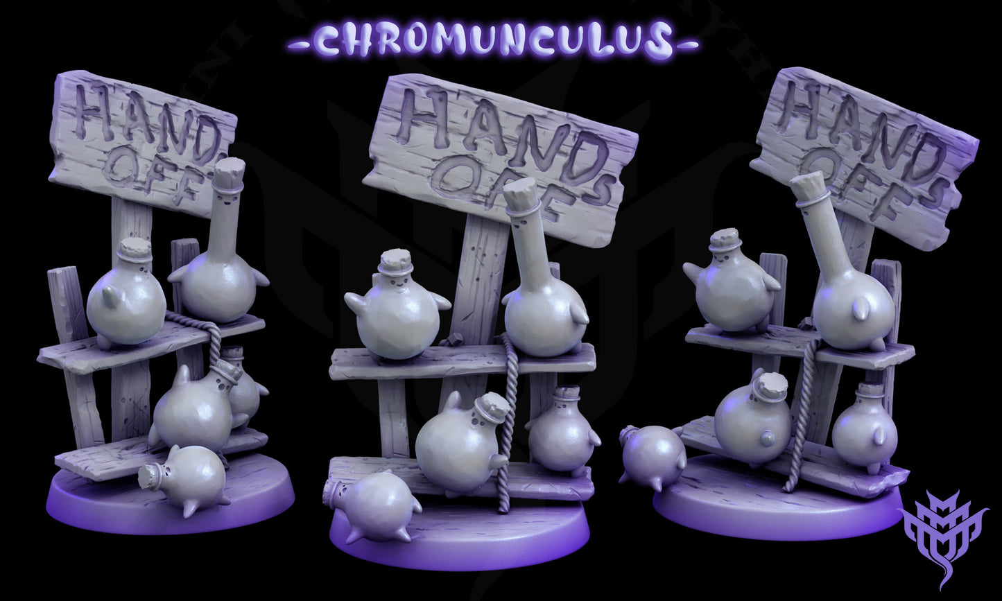 Chromunculus (mischievous potion bottles) - by Mini Monster Mayhem- Tabletop RPG Miniature - Roleplaying 3D Printed Fantasy Mini