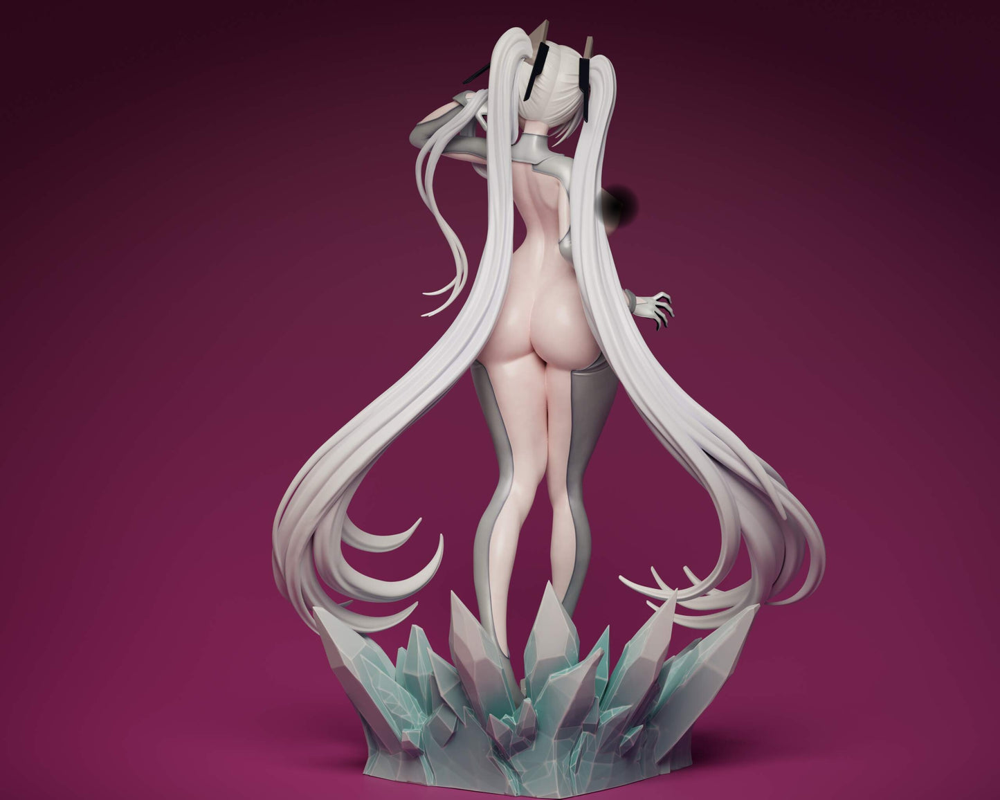 Cinderella NSFW Sculpture (75mm to 500mm) - Unassembled/Unpainted/3D Print