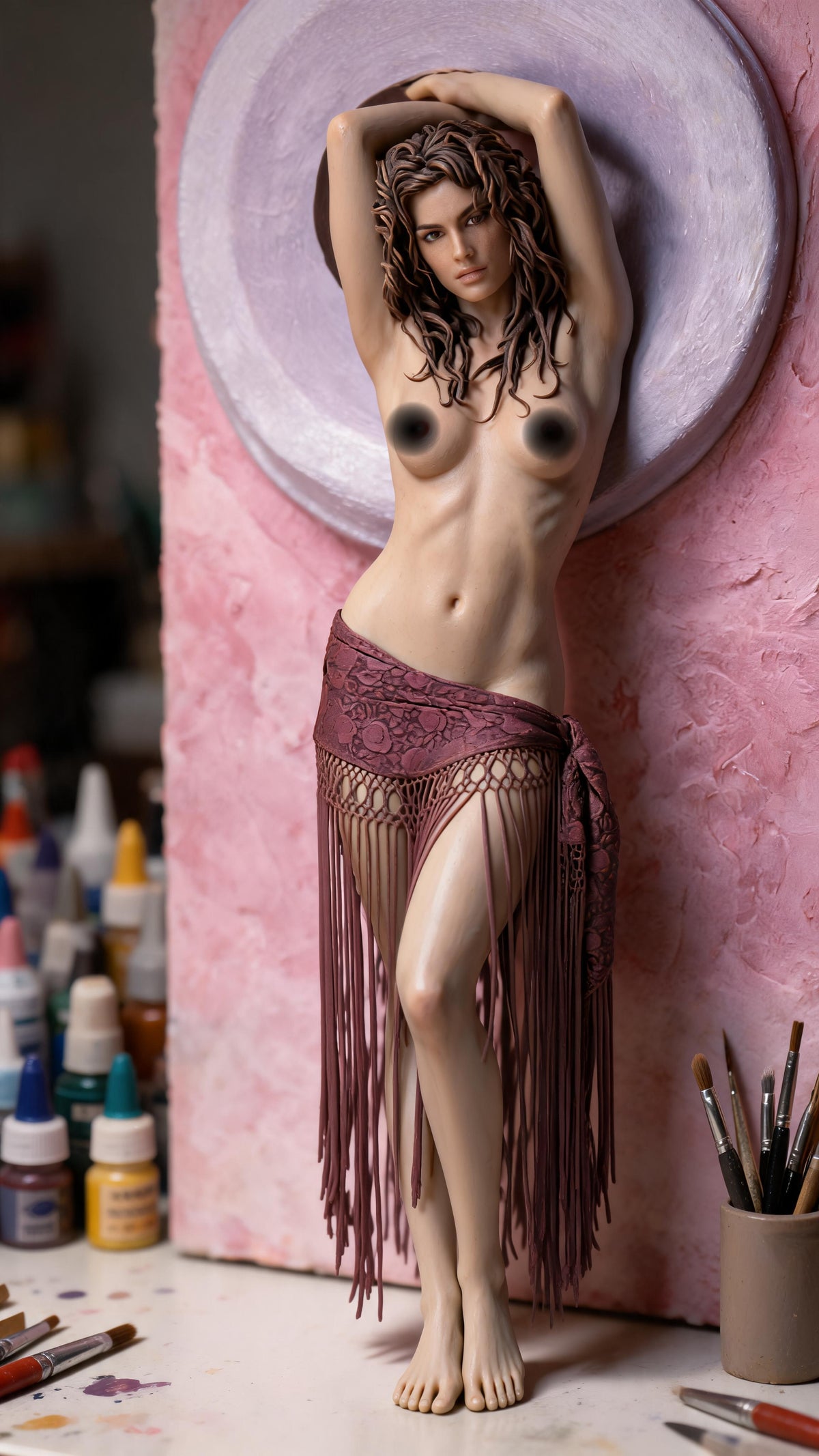 Cindy Crawford NSFW Sculpture(75mm to 500mm) - Unassembled/Unpainted/3D Print