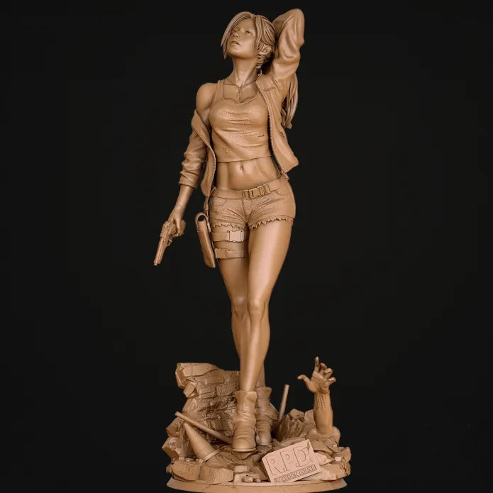Claire Redfield Sculpture (75mm to 500mm) - Unassembled/Unpainted/3D Print