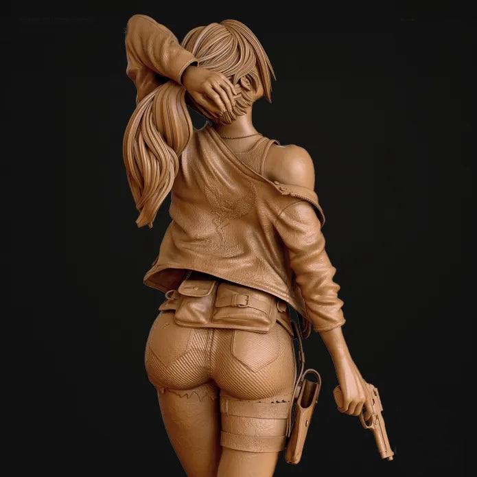 Claire Redfield Sculpture (75mm to 500mm) - Unassembled/Unpainted/3D Print