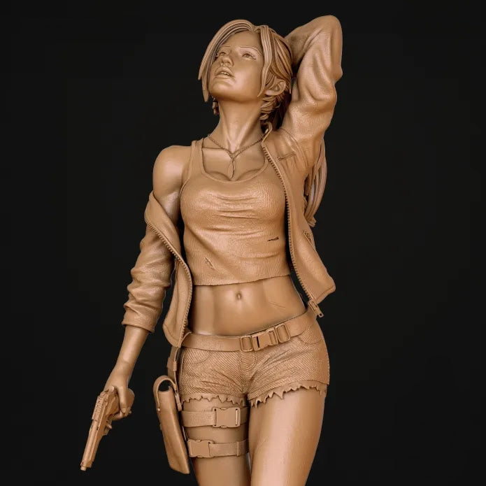 Claire Redfield Sculpture (75mm to 500mm) - Unassembled/Unpainted/3D Print