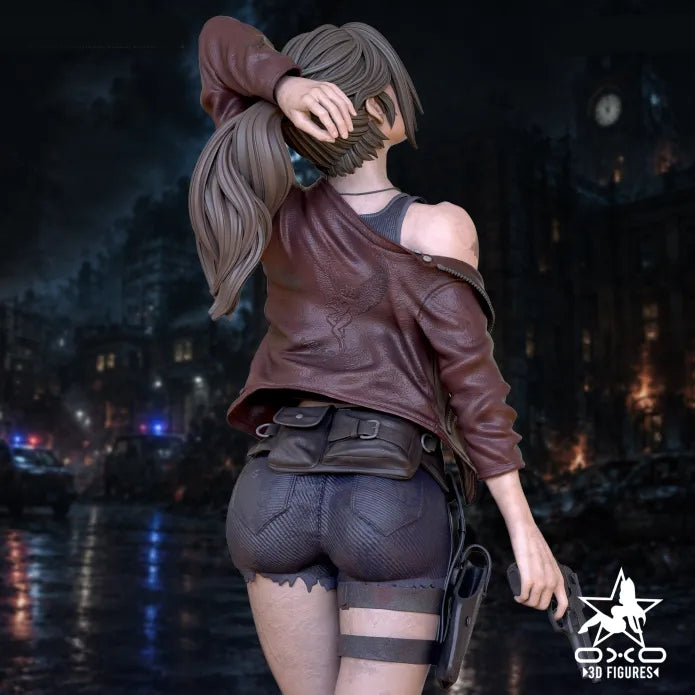 Claire Redfield Sculpture (75mm to 500mm) - Unassembled/Unpainted/3D Print
