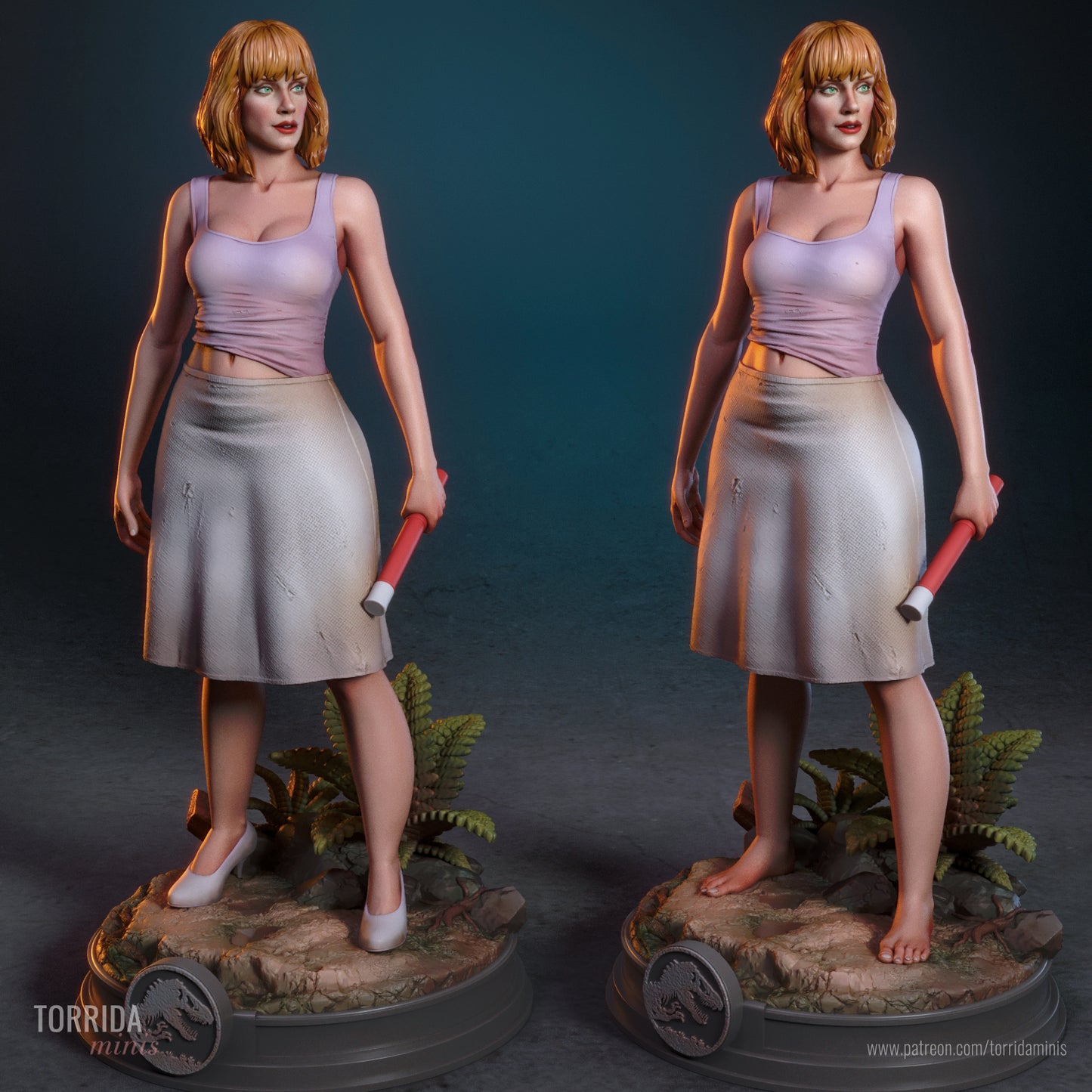 Claire Dearing Sculpture (75mm to 500mm) - Unassembled/Unpainted/3D Print