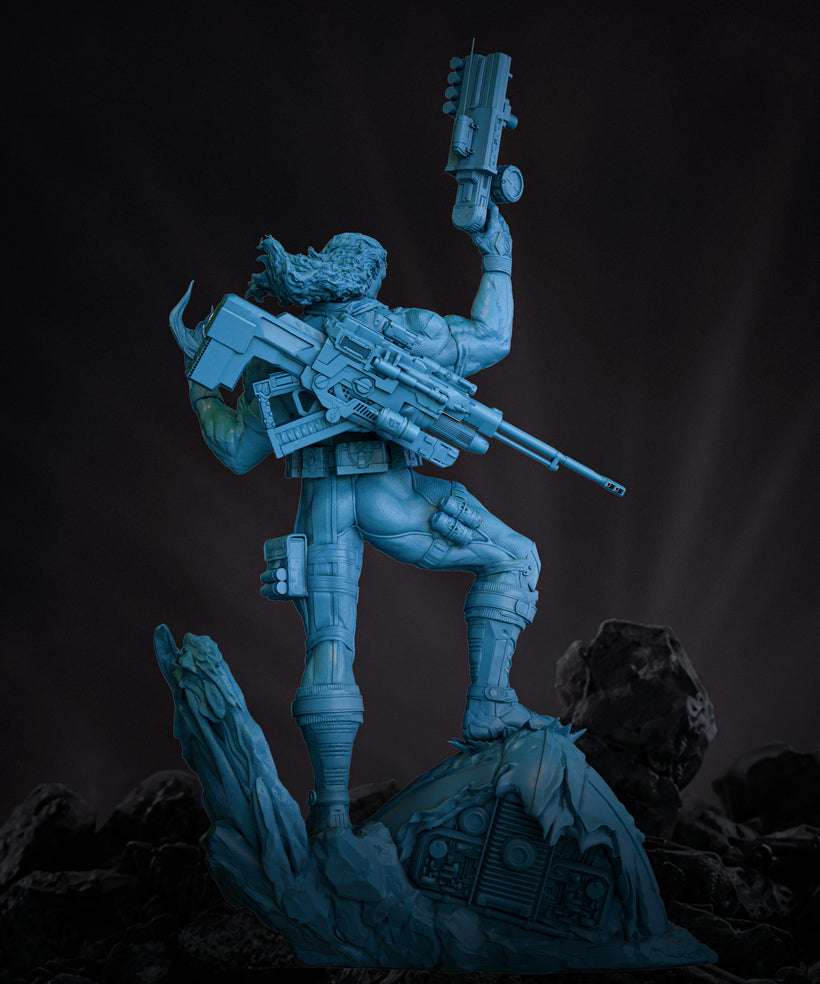 Bishop Sculpture (75mm to 500mm) - Unassembled/Unpainted/3D Print