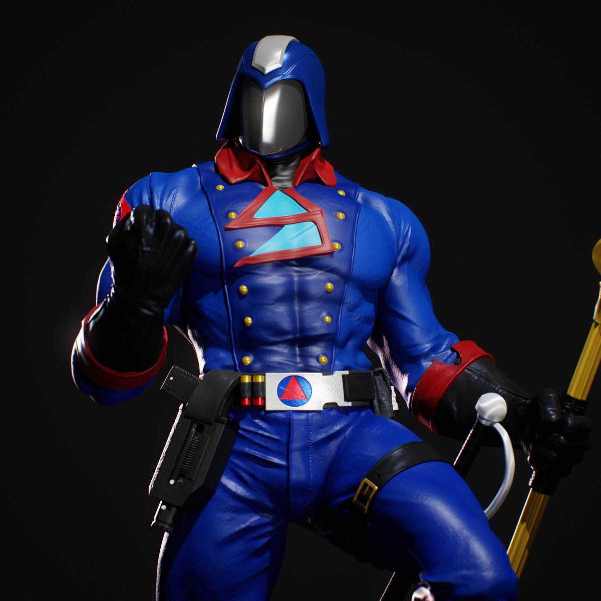 Cobra Commander Sculpture (75mm to 500mm) - Unassembled/Unpainted/3D Print