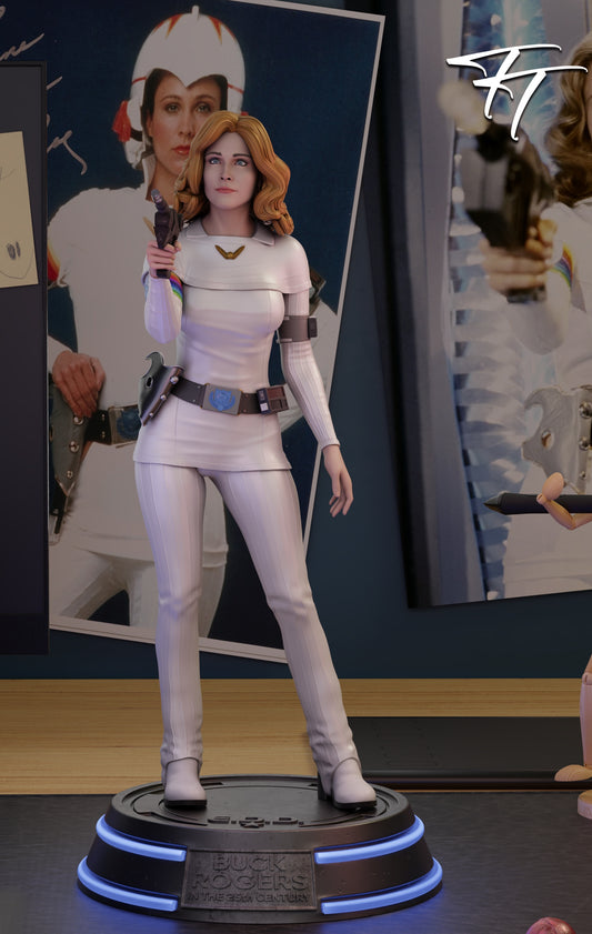 Buck Rogers Colonel Wilma Deering Sculpture (75mm to 500mm) Stranger Things - Unassembled/Unpainted/3D Print