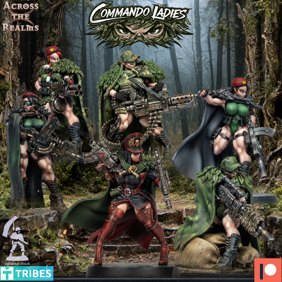 Commando Ladies (x6) TTRPG - Wargaming - Grimdark