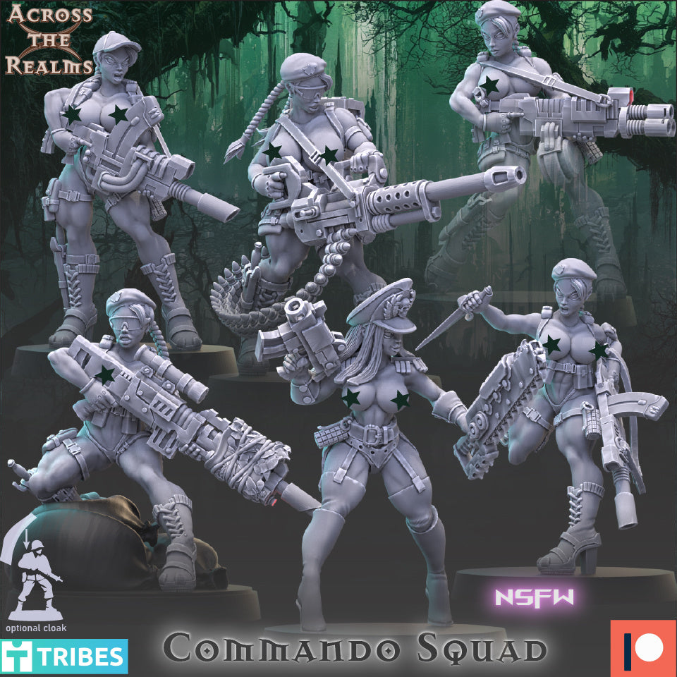 Commando Ladies NSFW (x6) TTRPG - Wargaming - Grimdark
