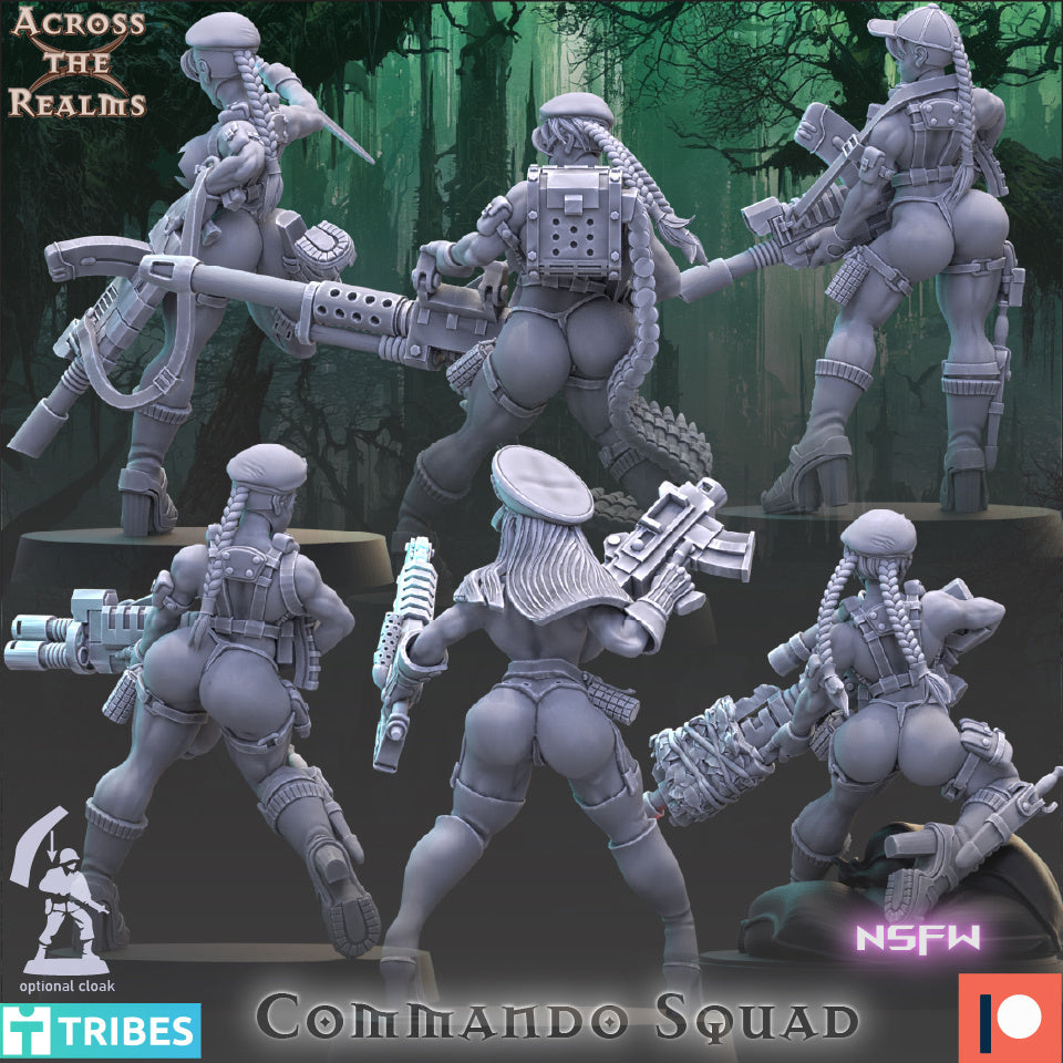 Commando Ladies NSFW (x6) TTRPG - Wargaming - Grimdark