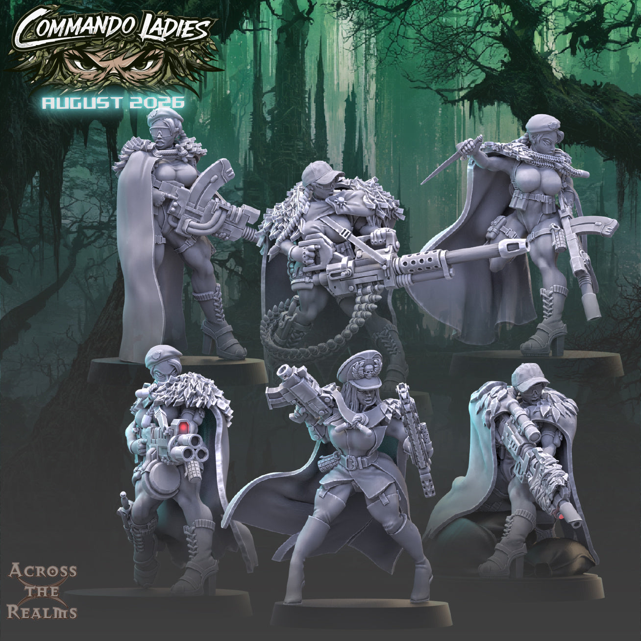Commando Ladies (x6) TTRPG - Wargaming - Grimdark