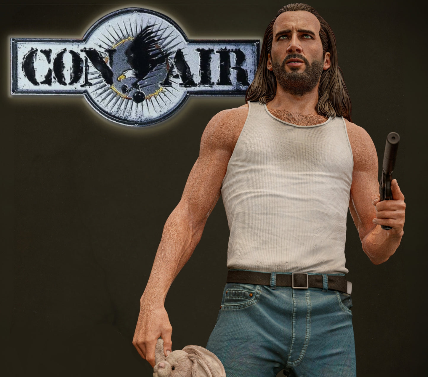 Cameron Poe (Con Air) Sculpture (75mm to 500mm) - Unassembled/Unpainted/3D Print