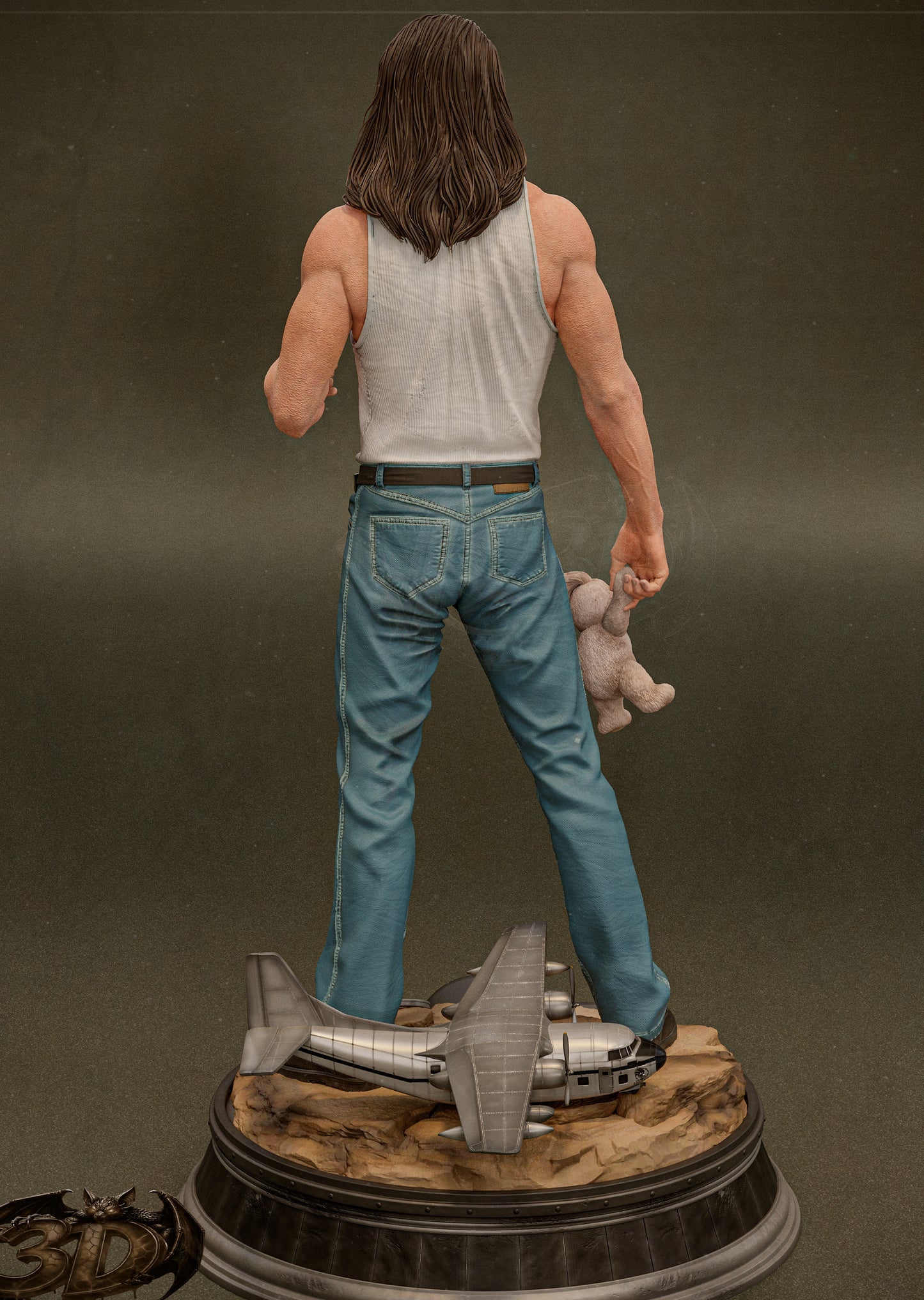 Cameron Poe (Con Air) Sculpture (75mm to 500mm) - Unassembled/Unpainted/3D Print