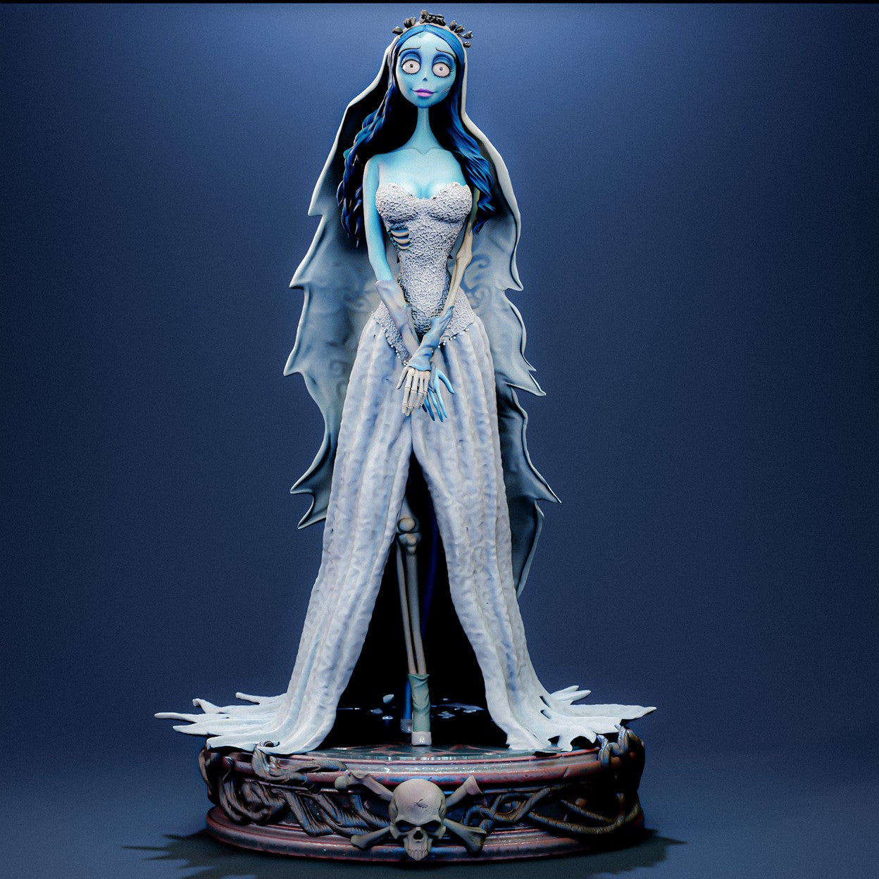 Emily The Corpse Bride Sculpture (75mm to 500mm) - Unassembled/Unpainted/3D Print