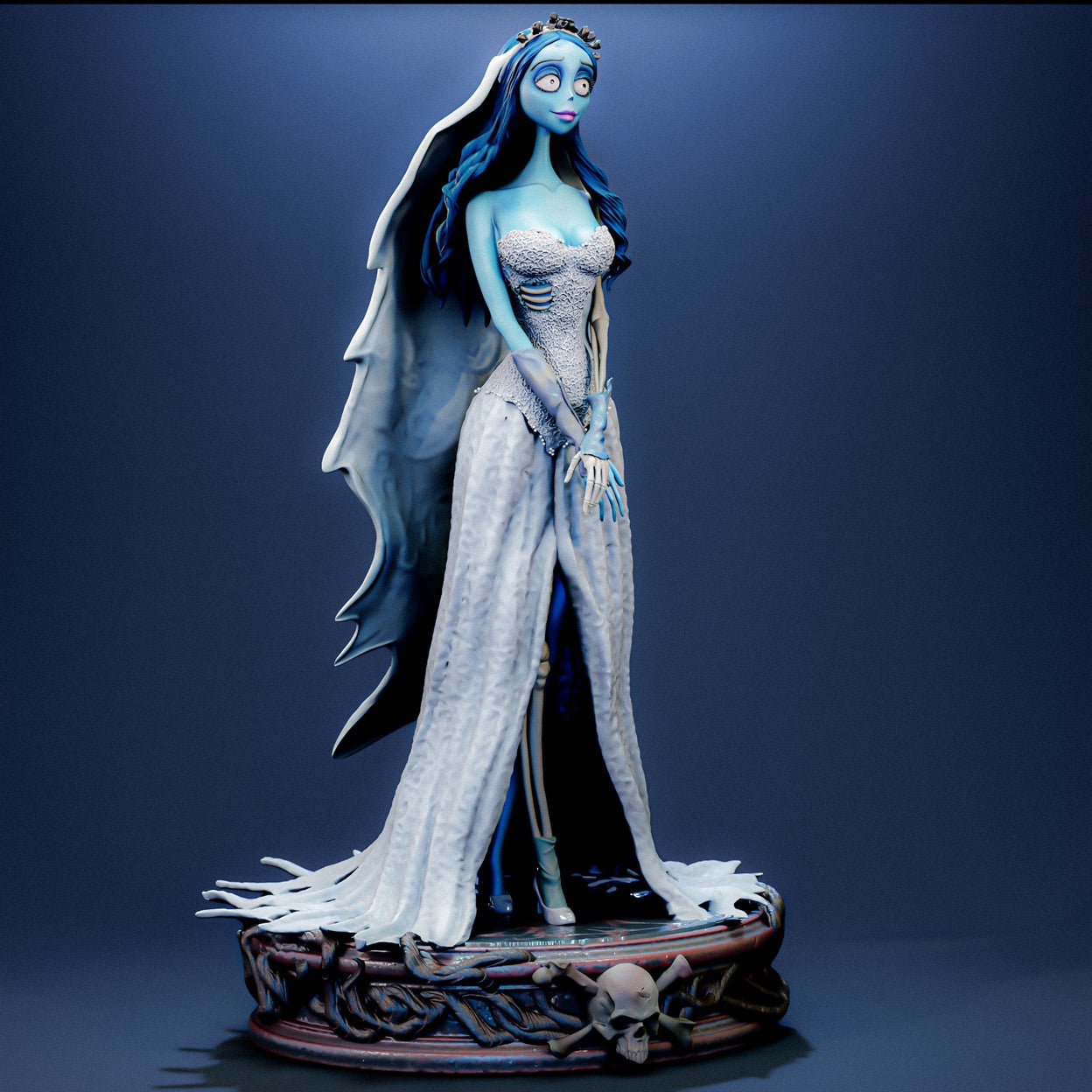 Emily The Corpse Bride Sculpture (75mm to 500mm) - Unassembled/Unpainted/3D Print
