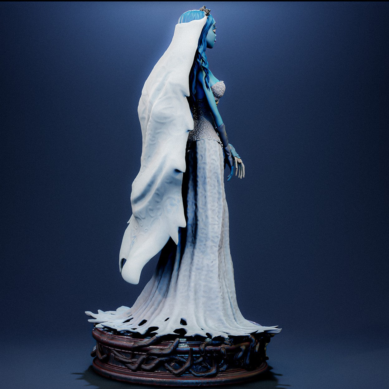 Emily The Corpse Bride Sculpture (75mm to 500mm) - Unassembled/Unpainted/3D Print