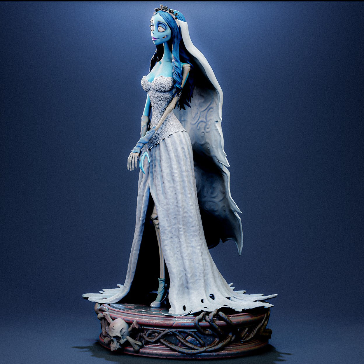 Emily The Corpse Bride Sculpture (75mm to 500mm) - Unassembled/Unpainted/3D Print