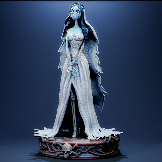 Emily The Corpse Bride Sculpture (75mm to 500mm) - Unassembled/Unpainted/3D Print