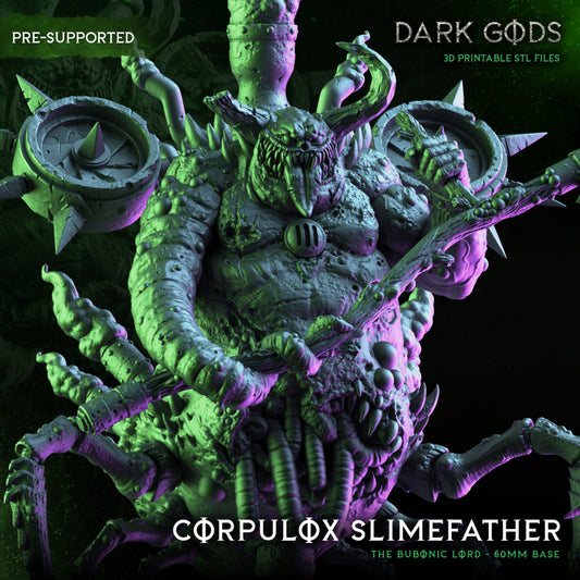 Corpulox Slimefather - The Bubonic Lord - by Dark Gods- Tabletop RPG Miniature - Roleplaying 3D Printed Fantasy Mini