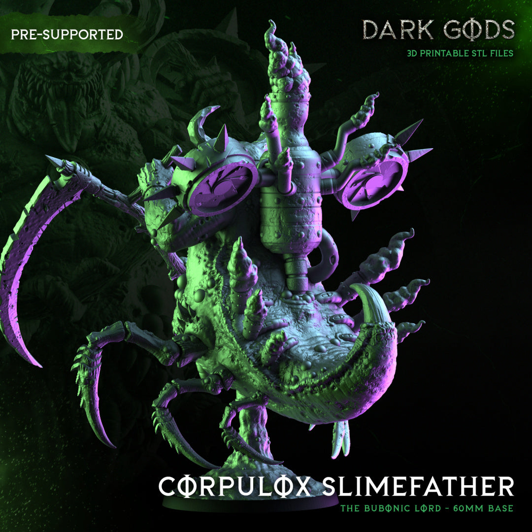 Corpulox Slimefather - The Bubonic Lord - by Dark Gods- Tabletop RPG Miniature - Roleplaying 3D Printed Fantasy Mini