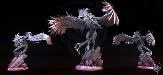 Corrupt Phoenix - Dark Phoenix - by Mini Monster Mayhem- Tabletop RPG Miniature - Roleplaying 3D Printed Fantasy Mini