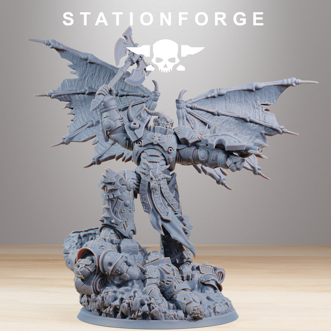 Corrupted Archon - Compatible with Warhammer 40K - by Station Forge - Tabletop RPG Miniature - Roleplaying 3D Printed Fantasy Mini