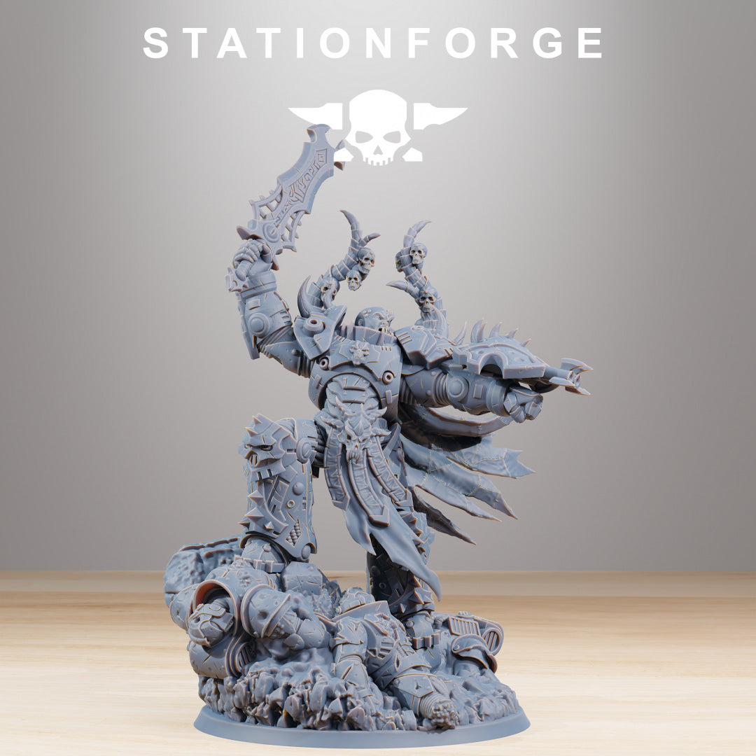 Corrupted Archon - Compatible with Warhammer 40K - by Station Forge - Tabletop RPG Miniature - Roleplaying 3D Printed Fantasy Mini