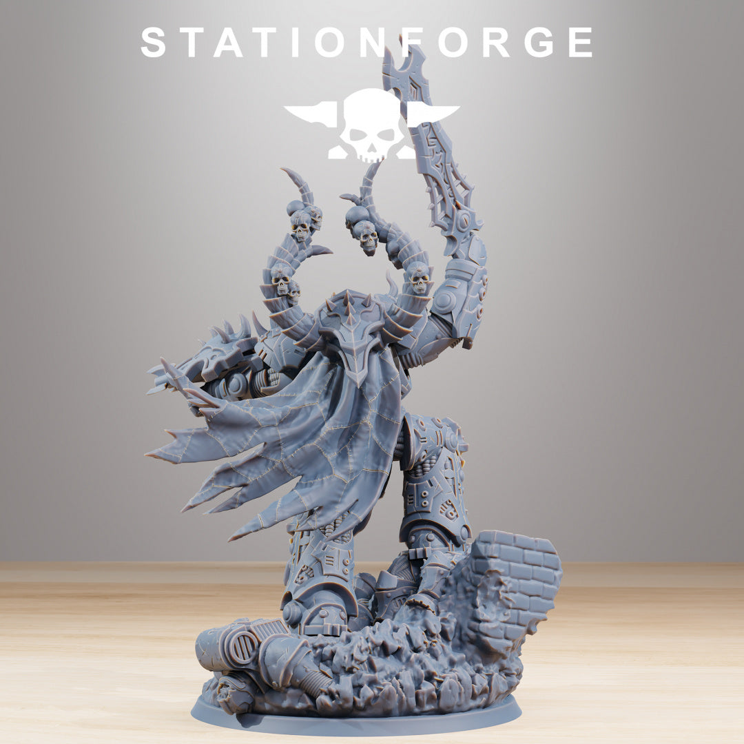 Corrupted Archon - Compatible with Warhammer 40K - by Station Forge - Tabletop RPG Miniature - Roleplaying 3D Printed Fantasy Mini