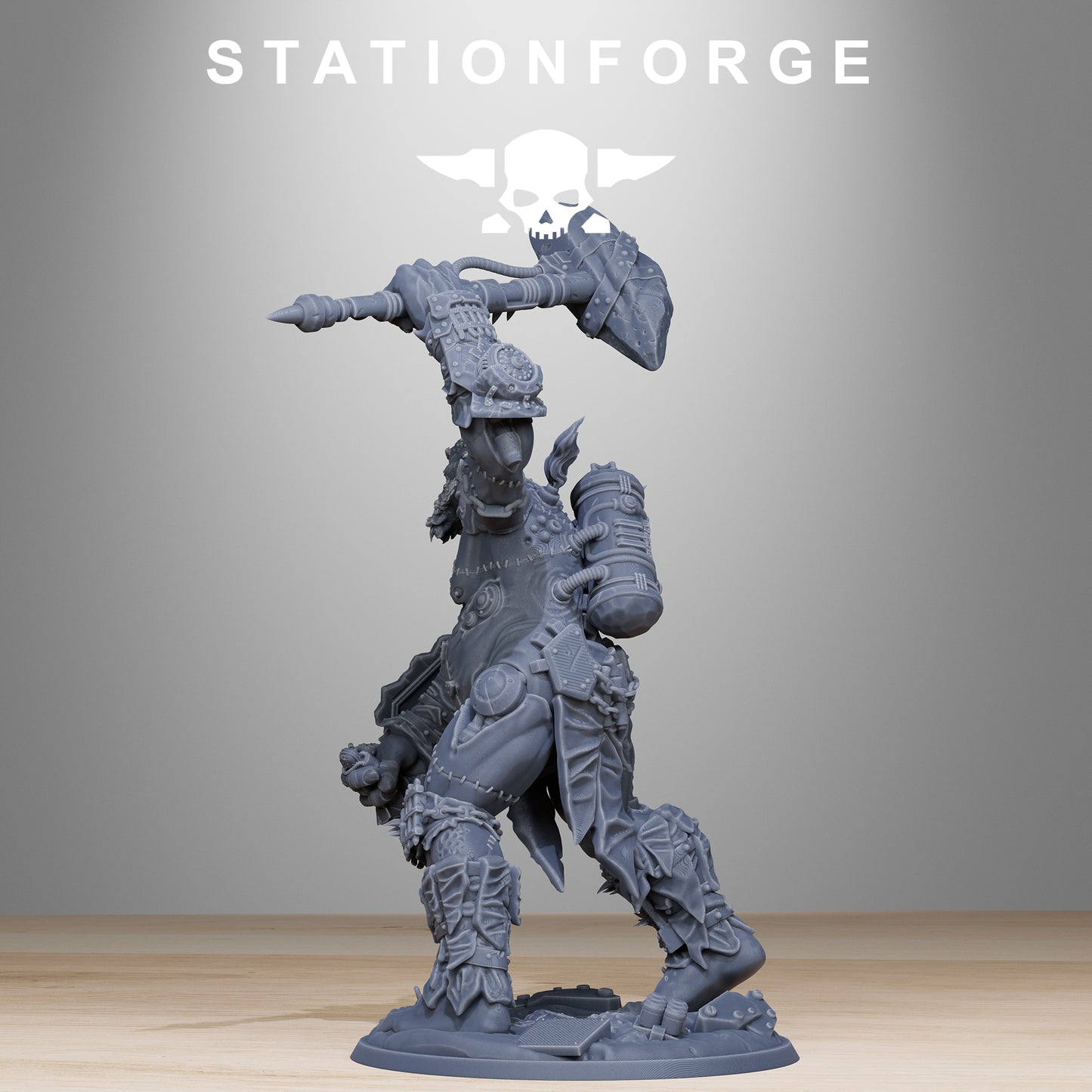 Corrupted Giant - Compatible with Warhammer 40K - by Station Forge - Tabletop RPG Miniature - Roleplaying 3D Printed Fantasy Mini