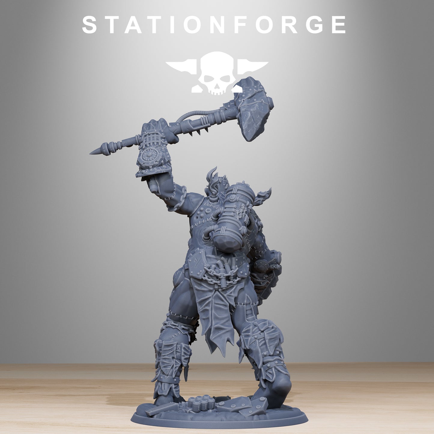 Corrupted Giant - Compatible with Warhammer 40K - by Station Forge - Tabletop RPG Miniature - Roleplaying 3D Printed Fantasy Mini