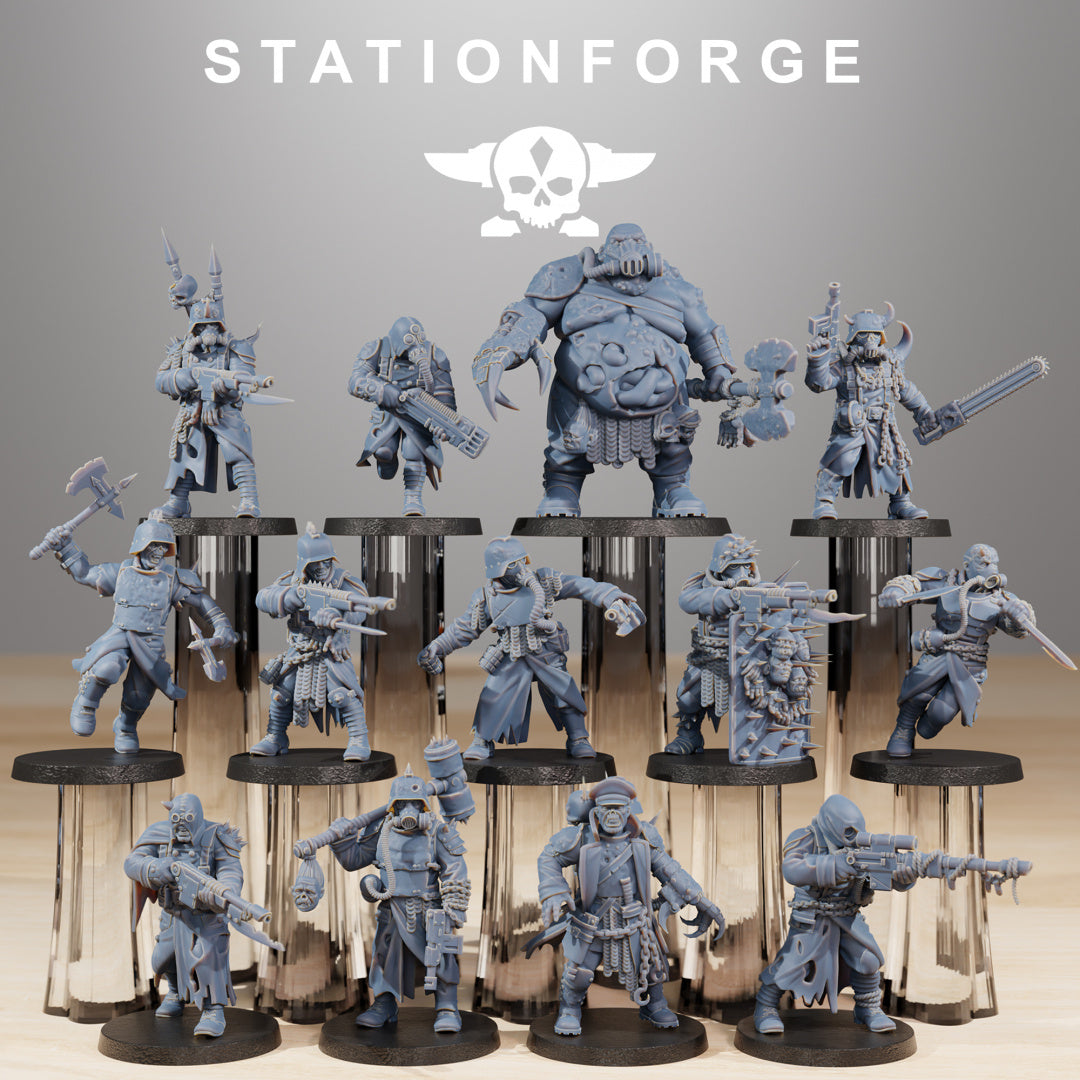 Corrupted Guard - Compatible with Warhammer 40K - by Station Forge - Tabletop RPG Miniature - Roleplaying 3D Printed Fantasy Mini