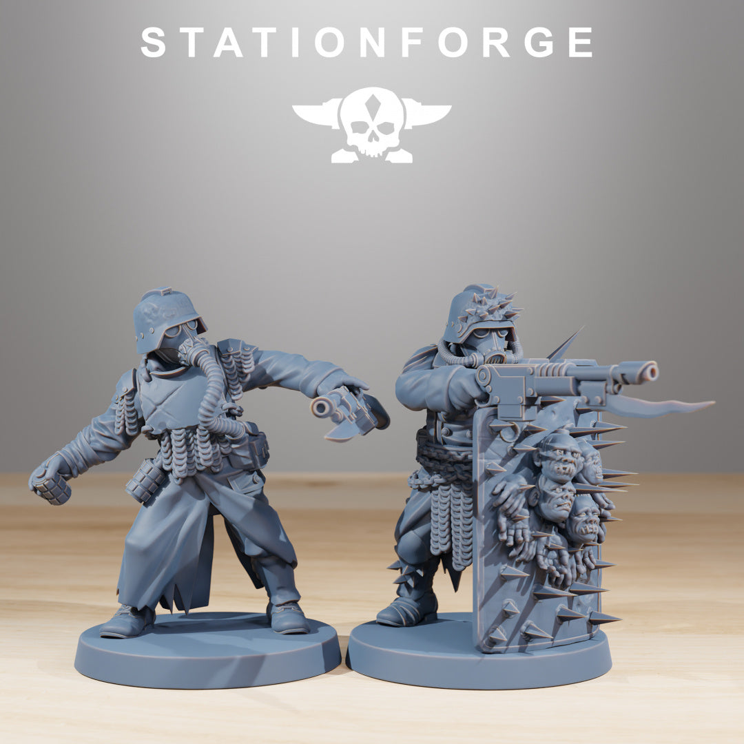 Corrupted Guard - Compatible with Warhammer 40K - by Station Forge - Tabletop RPG Miniature - Roleplaying 3D Printed Fantasy Mini