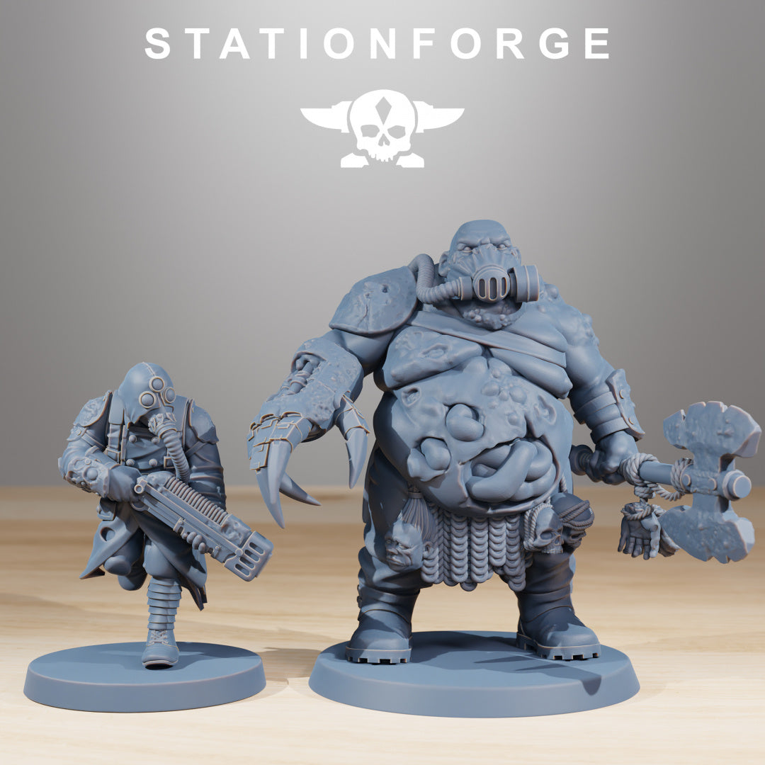 Corrupted Guard - Compatible with Warhammer 40K - by Station Forge - Tabletop RPG Miniature - Roleplaying 3D Printed Fantasy Mini