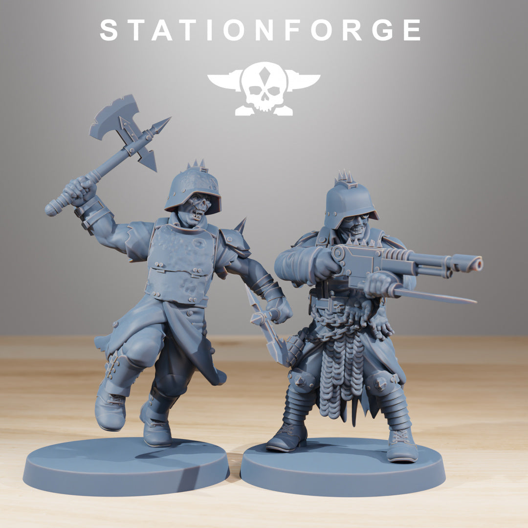 Corrupted Guard - Compatible with Warhammer 40K - by Station Forge - Tabletop RPG Miniature - Roleplaying 3D Printed Fantasy Mini