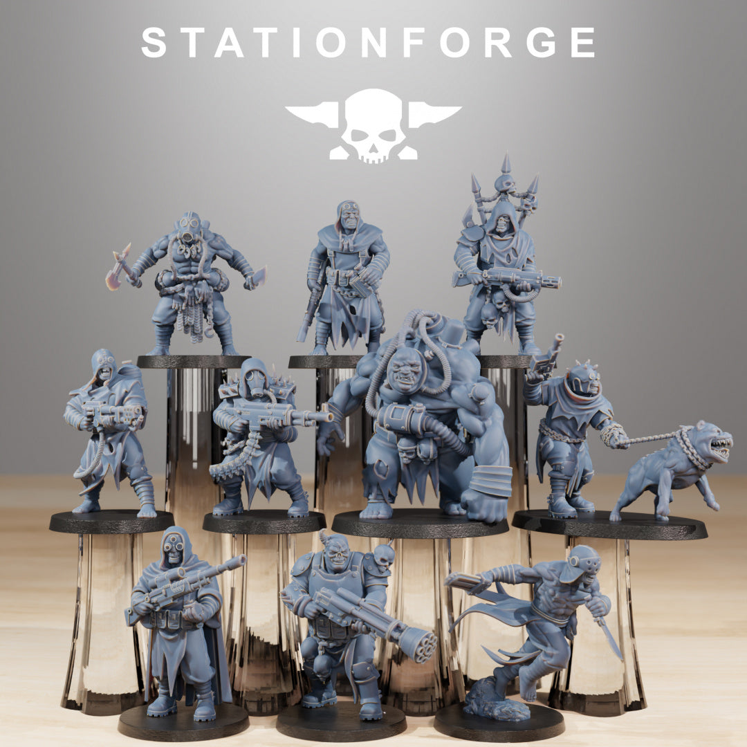 Corrupted Guard Nomads - Compatible with Warhammer 40K - by Station Forge - Tabletop RPG Miniature - Roleplaying 3D Printed Fantasy Mini